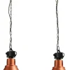 Industrie Lampen|Vintage Lampen*Masterlight Pendelleuchte in Kupfer Groß Loft Industrie Design