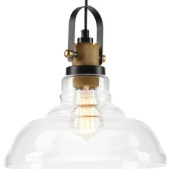 Lamkur Pendelleuchte Industrial Vintage Glas Schirm E27< Hängelampen|Industrie Lampen