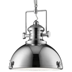 Searchlight Pendelleuchte INDUSTRIAL in Chrom< Industrie Lampen|Vintage Lampen