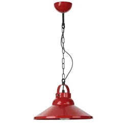 Hängelampen|Esszimmer Lampen*Luminex Pendelleuchte IRON in Rot