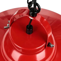 Hängelampen|Esszimmer Lampen*Luminex Pendelleuchte IRON in Rot