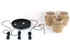 TK Lighting Pendelleuchte Jute Metall E27 H: max 145cm 3-flammig Boho< Hängelampen|Bürolampen