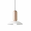 Hängelampen|Bürolampen*Ferroluce Pendelleuchte Keramik D: 40 cm Creme Sandgrau E27 rund