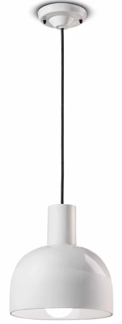 Ferroluce Pendelleuchte Keramik D: 22,5 cm rund H: max. 146,5 cm< Wohnzimmerlampen|Keramiklampen