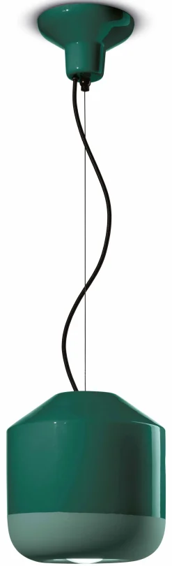 Wohnzimmerlampen|Keramiklampen*Ferroluce Pendelleuchte Keramik E27 Ø 24 cm H: max. 145 cm rund