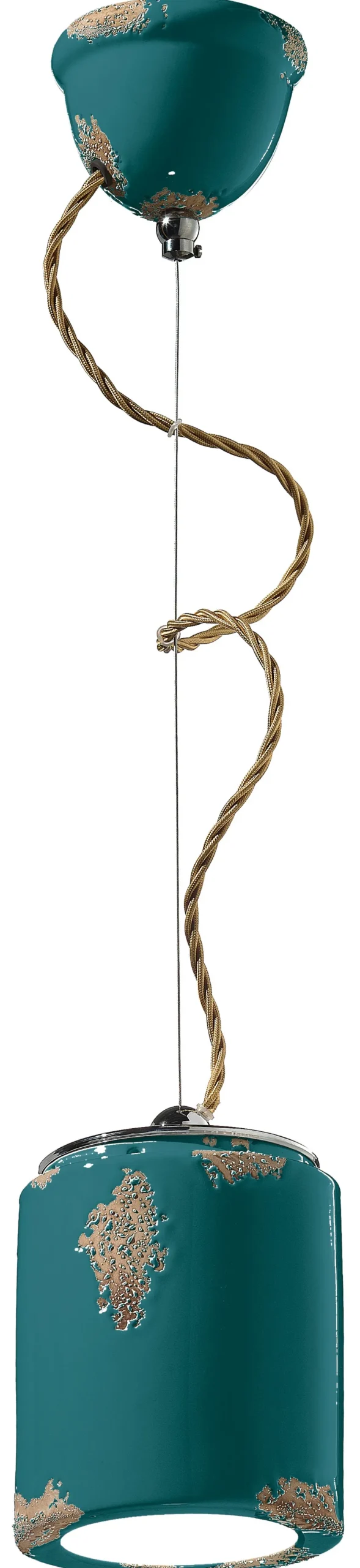 Bürolampen|Wohnzimmerlampen*Ferroluce Pendelleuchte Keramik E27 Ø 12,5 cm H: max. 114 cm rund