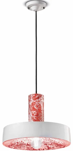 Ferroluce Pendelleuchte Keramik E27 D: 35 cm rund H: max. 146 cm< Wohnzimmerlampen|Esszimmer Lampen