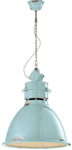 Ferroluce Pendelleuchte Keramik E27 H: max. 140 cm Industrial Design< Wohnzimmerlampen|Keramiklampen