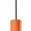 Ferroluce Pendelleuchte Keramik E27 rund D: 5,5 cm Orange Retro< Wohnzimmerlampen|Esszimmer Lampen