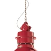 Ferroluce Pendelleuchte Keramik H: max. 140 cm Rot Shabby Antik< Wohnzimmerlampen|Keramiklampen