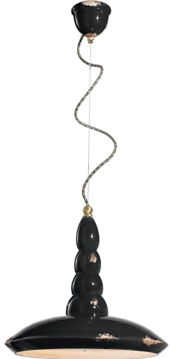 Wohnzimmerlampen|Esszimmer Lampen*Ferroluce Pendelleuchte Keramik rund Ø 40 cm H: max. 137 cm E27