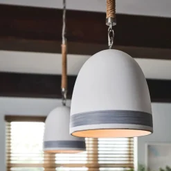 Elstead Pendelleuchte Keramik Schirm D: 25,4 cm E27 Retro< Hängelampen|Esszimmer Lampen
