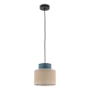 TK Lighting Pendelleuchte klein Ø 20 cm verstellbar Jute Stoff E27< Hängelampen|Bürolampen