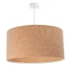 BPS Koncept Pendelleuchte Kork Ø 30 cm E27 Natur Weiß Modern< Moderne Lampen|Wohnzimmerlampen