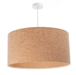 BPS Koncept Pendelleuchte Kork Ø 30 cm E27 Natur Weiß Modern< Moderne Lampen|Wohnzimmerlampen