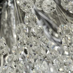 Hängelampen|Wohnzimmerlampen*Searchlight Pendelleuchte Kristall 7-flammig G9 D: 40 cm Glas Metall