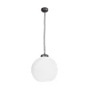Giovanni Battista Pendelleuchte Kugel Ø 24 cm Messing Glas E27 in Bronze Weiß< Deckenleuchten|Hängelampen