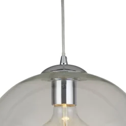Searchlight Pendelleuchte Kugel Schirm Ø 30 cm Glas E27 H: max. 1,2 m< Hängelampen|Wohnzimmerlampen