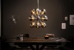 Invicta Interior Pendelleuchte Kugel Schirme in Silber Modern Design< Kugellampen|Moderne Lampen