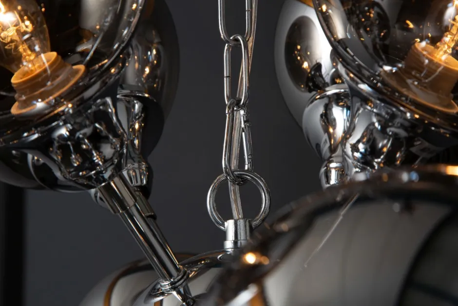 Invicta Interior Pendelleuchte Kugel Schirme in Silber Modern Design< Kugellampen|Moderne Lampen