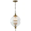 Elstead Pendelleuchte Kugelschirm Ø 30,5 cm in Antik verstellbar PALLO< Hängelampen|Kugellampen