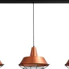 Masterlight Pendelleuchte Kupfer Ziergitter Ø35cm 3xE27 PRATO< Industrie Lampen|Vintage Lampen