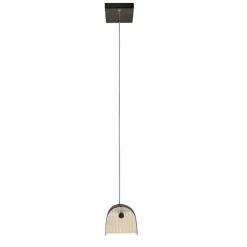 Elstead Pendelleuchte LED 116,8 cm lang Metall Glas Schwarz Modern< Hängelampen|Led Lampen