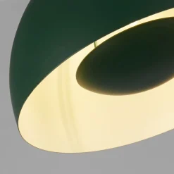 Searchlight Pendelleuchte Loft E27 Ø40 cm rund Metallschirm in Grün< Wohnzimmerlampen|Metall Lampen