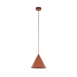 Wohnzimmerlampen|Metall Lampen*TK Lighting Pendelleuchte Metall Ø 19 cm H: max. 155 cm Rot E27 Retro