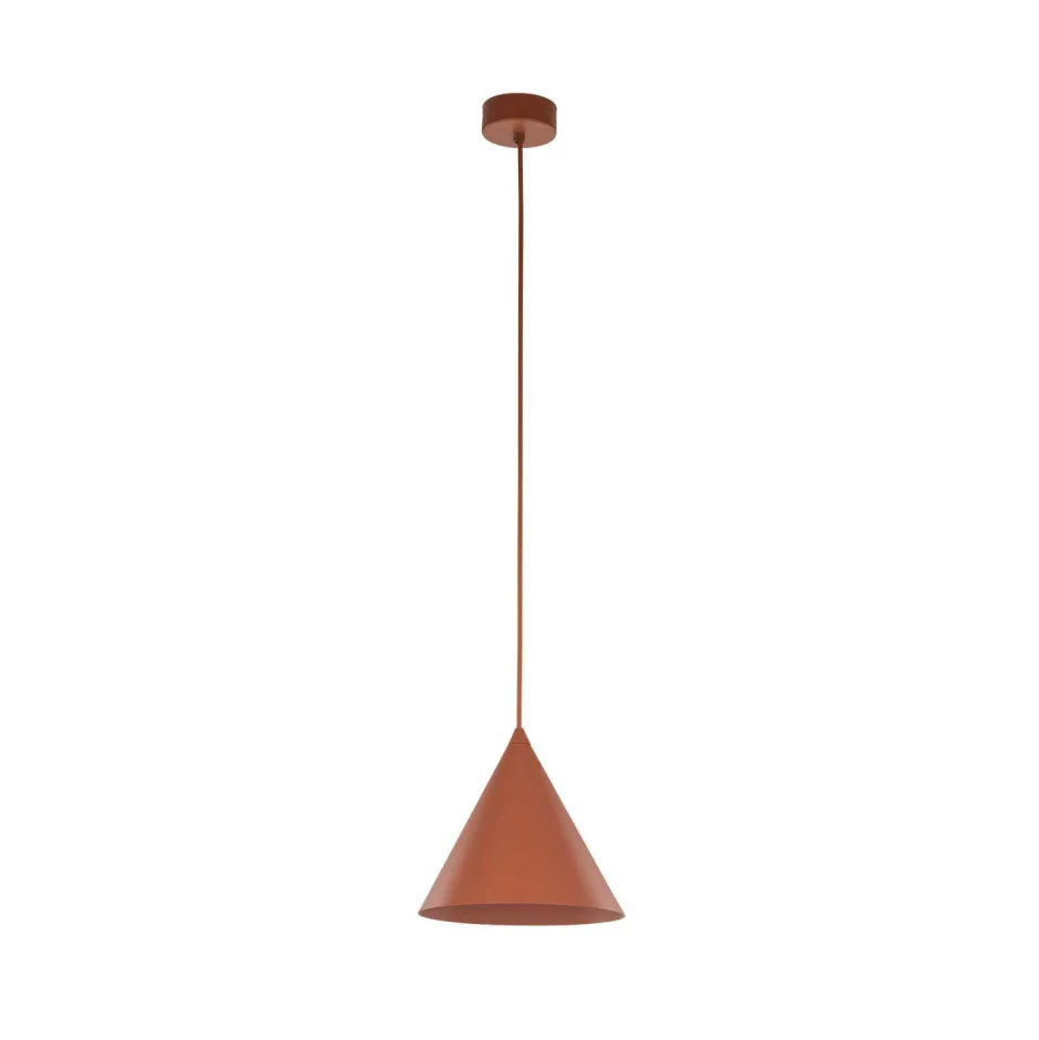 Wohnzimmerlampen|Metall Lampen*TK Lighting Pendelleuchte Metall Ø 19 cm H: max. 155 cm Rot E27 Retro