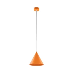 TK Lighting Pendelleuchte Metall Ø 19 cm verstellbar Orange E27< Hängelampen|Esszimmer Lampen