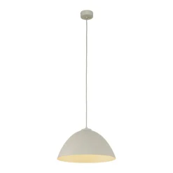 Hängelampen|Esszimmer Lampen*TK Lighting Pendelleuchte Metall Beige Ø 34 cm rund Höhe verstellbar E27