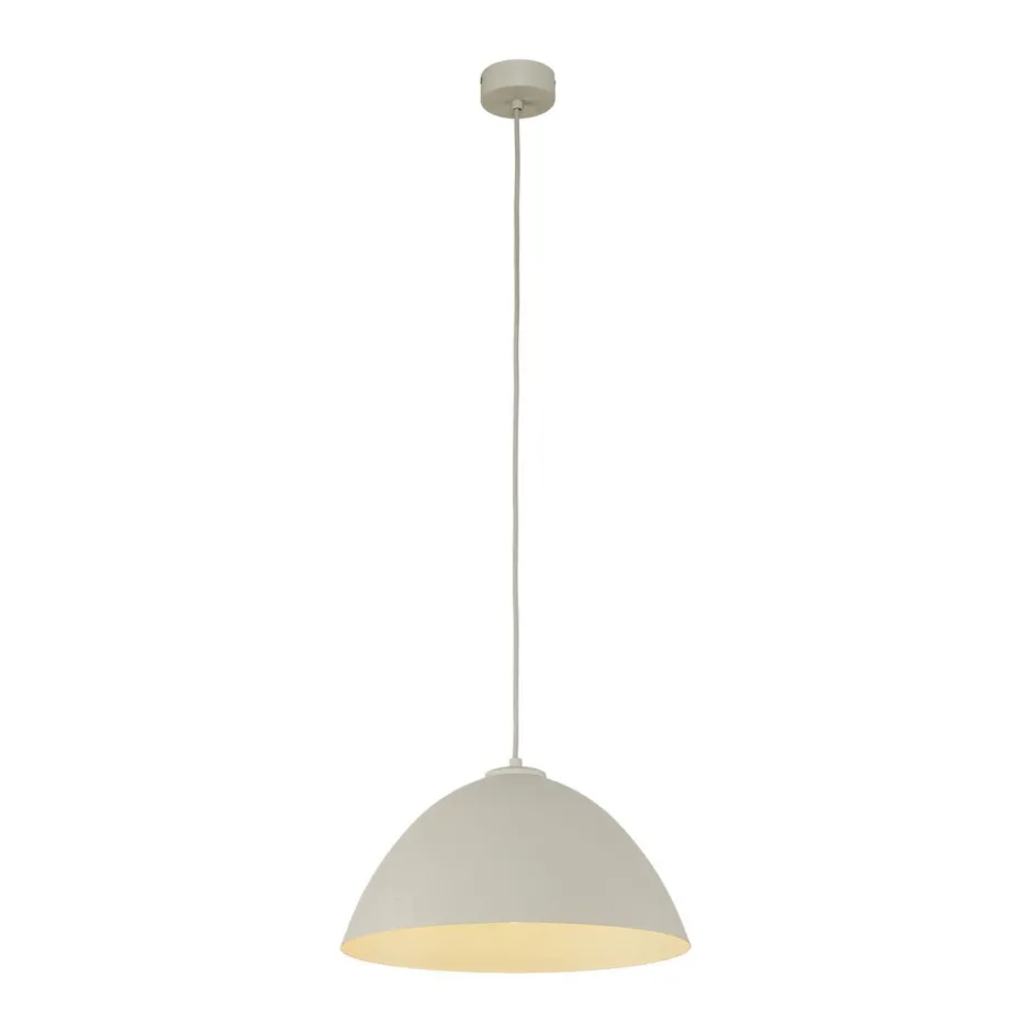 Hängelampen|Esszimmer Lampen*TK Lighting Pendelleuchte Metall Beige Ø 34 cm rund Höhe verstellbar E27