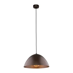 TK Lighting Pendelleuchte Metall Braun Ø 34 cm rund H: max. 165 cm E27< Hängelampen|Esszimmer Lampen