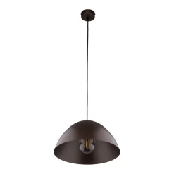 TK Lighting Pendelleuchte Metall Braun Ø 34 cm rund H: max. 165 cm E27< Hängelampen|Esszimmer Lampen
