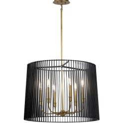 Hängelampen|Bürolampen*Elstead Pendelleuchte Metall D: 66 cm H: max. 155 cm rund 6x E14