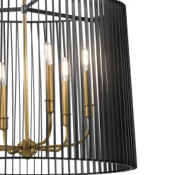 Hängelampen|Bürolampen*Elstead Pendelleuchte Metall D: 66 cm H: max. 155 cm rund 6x E14