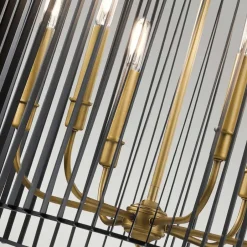 Hängelampen|Bürolampen*Elstead Pendelleuchte Metall D: 66 cm H: max. 155 cm rund 6x E14