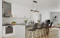 Hängelampen|Wohnzimmerlampen*By Rydéns Pendelleuchte Metall E27 4-flammig 90 cm breit Schwarz Messing