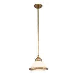 Elstead Pendelleuchte Metall Glas Ø 29,2 cm rund E27 Industrial< Hängelampen|Bürolampen