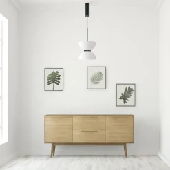 Led Lampen|Hängelampen*Maytoni Pendelleuchte Metall Glas LED Ø 22 cm H: max. 350 cm