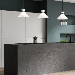 Elstead Pendelleuchte Metall Glas D: 35,8 cm rund Schwarz Weiß< Hängelampen|Esszimmer Lampen