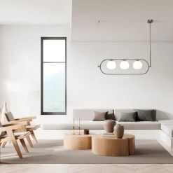 Hängelampen|Esszimmer Lampen*Maytoni Pendelleuchte Metall Glas E14 H: max. 137 cm 3-flammig