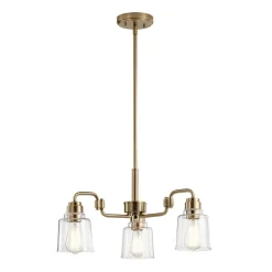 Elstead Pendelleuchte Metall Glas H: max. 148,4 cm 3-flammig< Hängelampen|Bürolampen