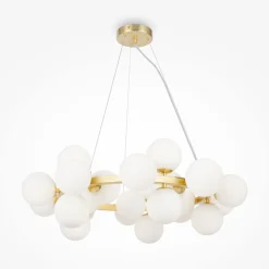 Maytoni Pendelleuchte Metall Glas G9 B: 69 cm H: max. 135,4 cm< Hängelampen|Bürolampen