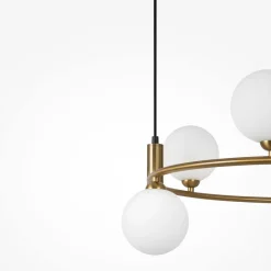 Maytoni Pendelleuchte Metall Glas G9 58 cm breit H: max. 178 cm< Hängelampen|Bürolampen