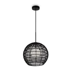 Maytoni Pendelleuchte Metall Glas G9 rund D: 30 cm Schwarz Weiß< Küchenlampen|Kugellampen