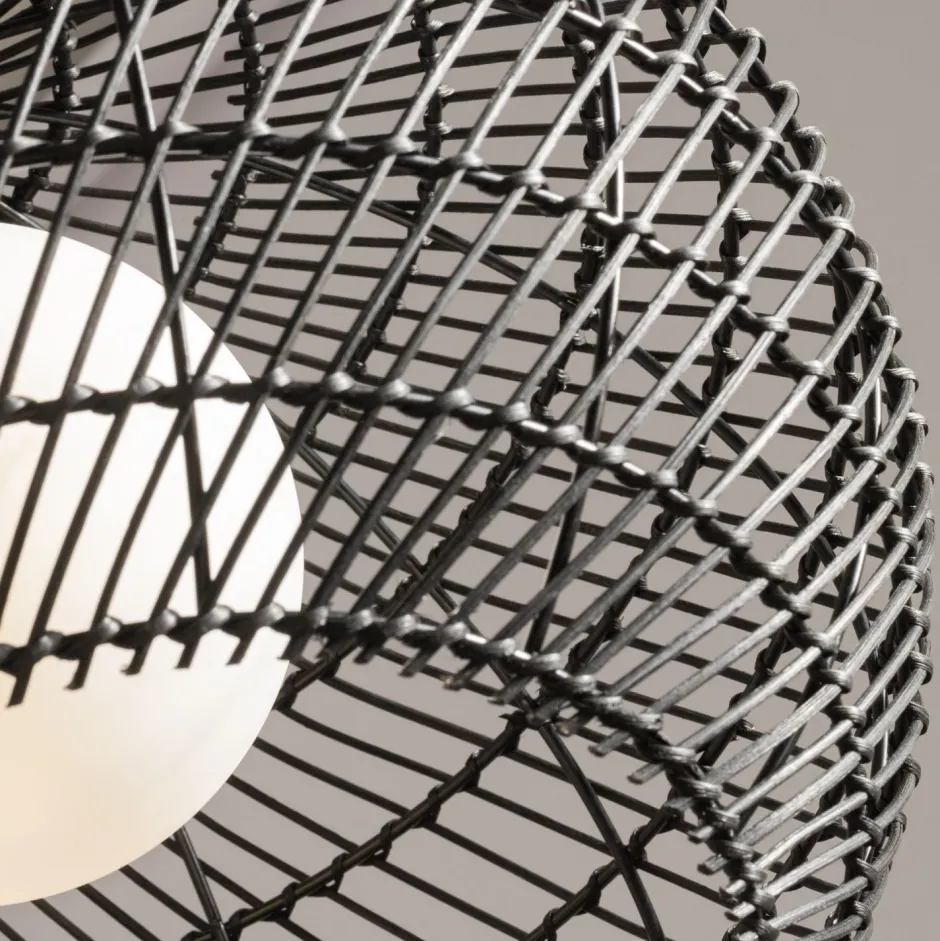 Maytoni Pendelleuchte Metall Glas G9 rund D: 30 cm Schwarz Weiß< Küchenlampen|Kugellampen