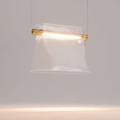 Maytoni Pendelleuchte Metall Glas LED H: max. 329 cm in Messing< Hängelampen|Led Lampen