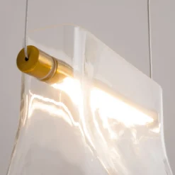 Maytoni Pendelleuchte Metall Glas LED H: max. 329 cm in Messing< Hängelampen|Led Lampen